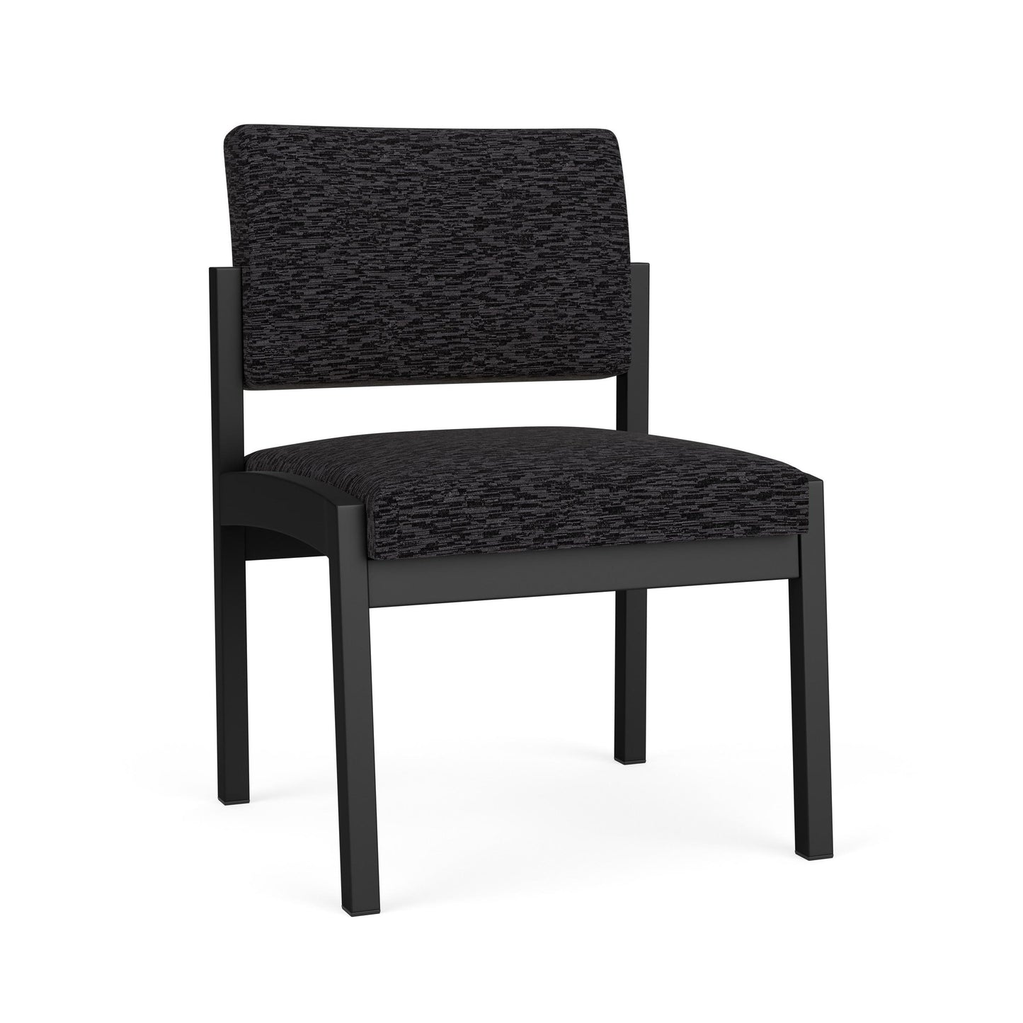 Lenox Steel Waiting Reception Armless Guest Chair Metal Frame