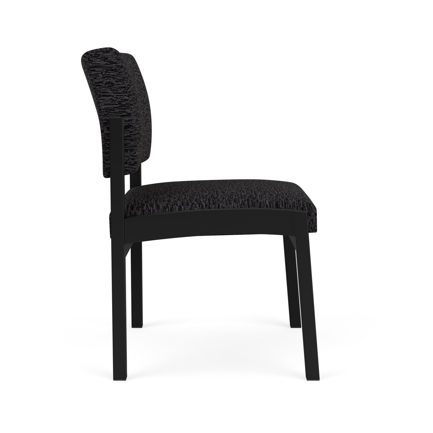 Lenox Steel Waiting Reception Armless Guest Chair Metal Frame