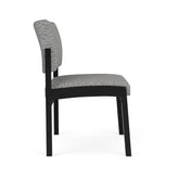 Lenox Steel Waiting Reception Armless Guest Chair Metal Frame