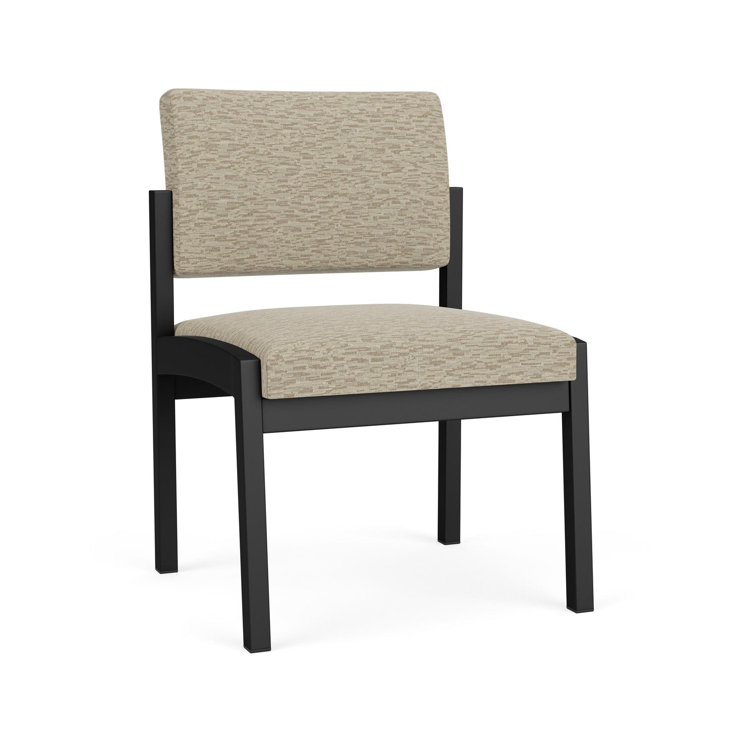 Lenox Steel Waiting Reception Armless Guest Chair Metal Frame