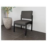 Lenox Steel Waiting Reception Armless Guest Chair Metal Frame