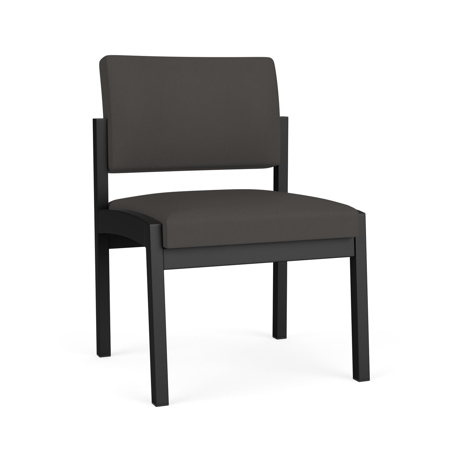 Lenox Steel Waiting Reception Armless Guest Chair Metal Frame