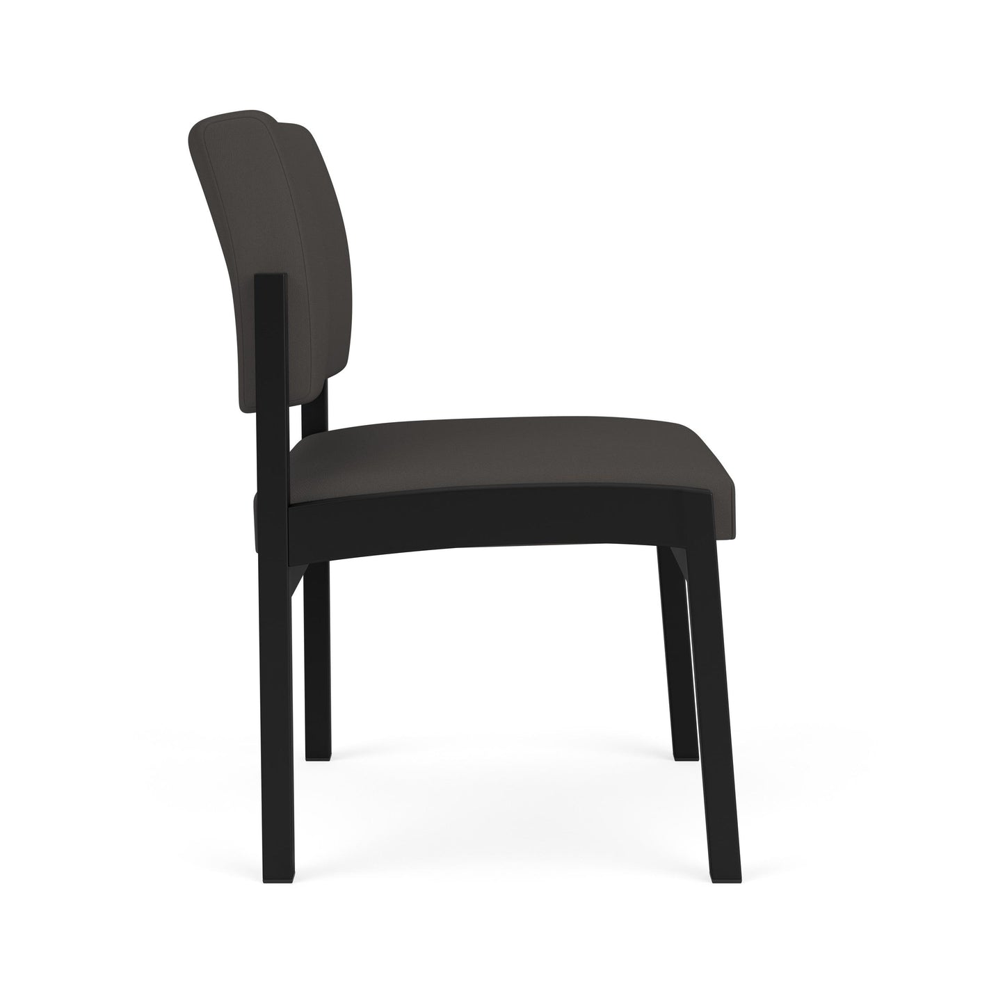 Lenox Steel Waiting Reception Armless Guest Chair Metal Frame