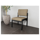 Lenox Steel Waiting Reception Armless Guest Chair Metal Frame