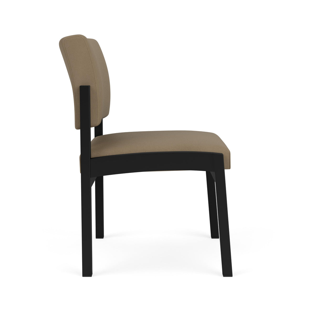 Lenox Steel Waiting Reception Armless Guest Chair Metal Frame