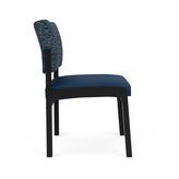Lenox Steel Waiting Reception Armless Guest Chair Metal Frame