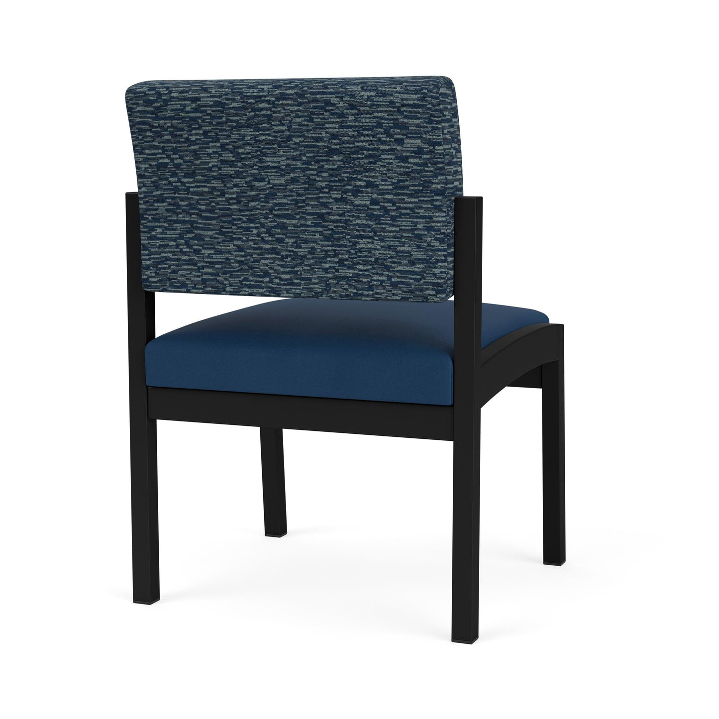 Lenox Steel Waiting Reception Armless Guest Chair Metal Frame