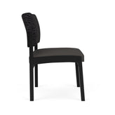 Lenox Steel Waiting Reception Armless Guest Chair Metal Frame