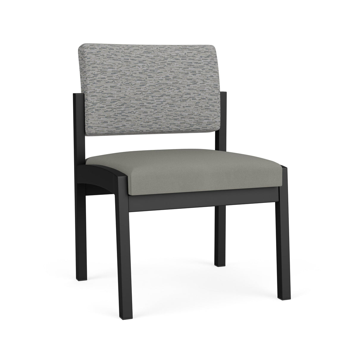 Lenox Steel Waiting Reception Armless Guest Chair Metal Frame