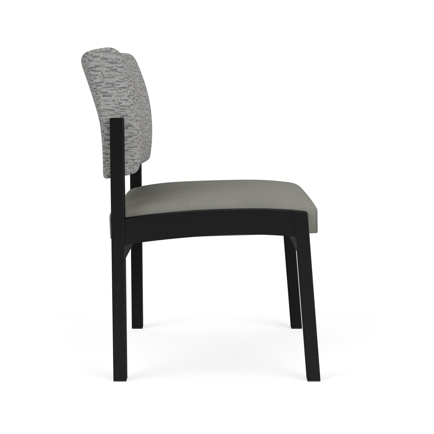 Lenox Steel Waiting Reception Armless Guest Chair Metal Frame