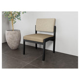 Lenox Steel Waiting Reception Armless Guest Chair Metal Frame