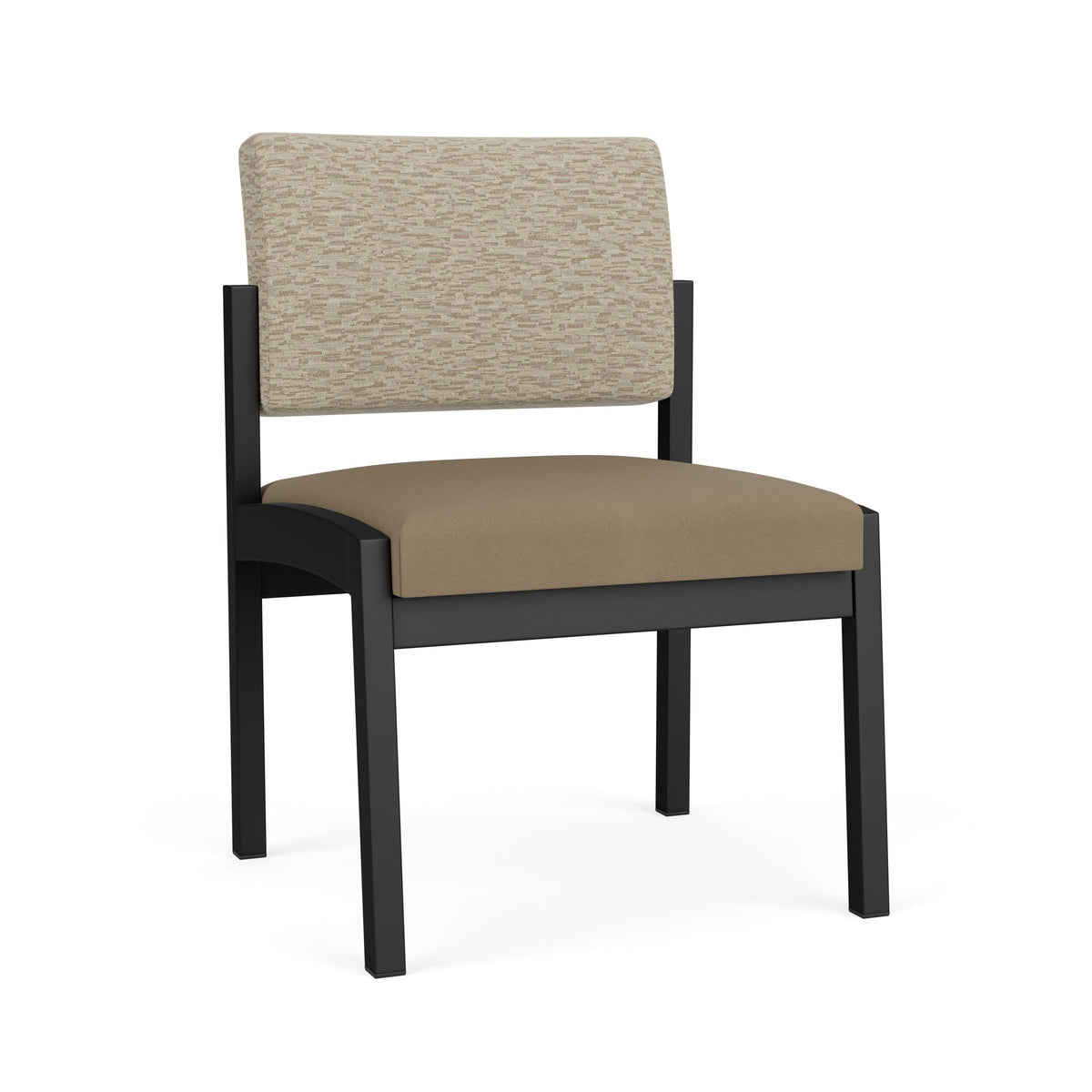 Lenox Steel Waiting Reception Armless Guest Chair Metal Frame