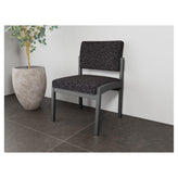Lenox Steel Waiting Reception Armless Guest Chair Metal Frame