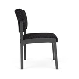 Lenox Steel Waiting Reception Armless Guest Chair Metal Frame