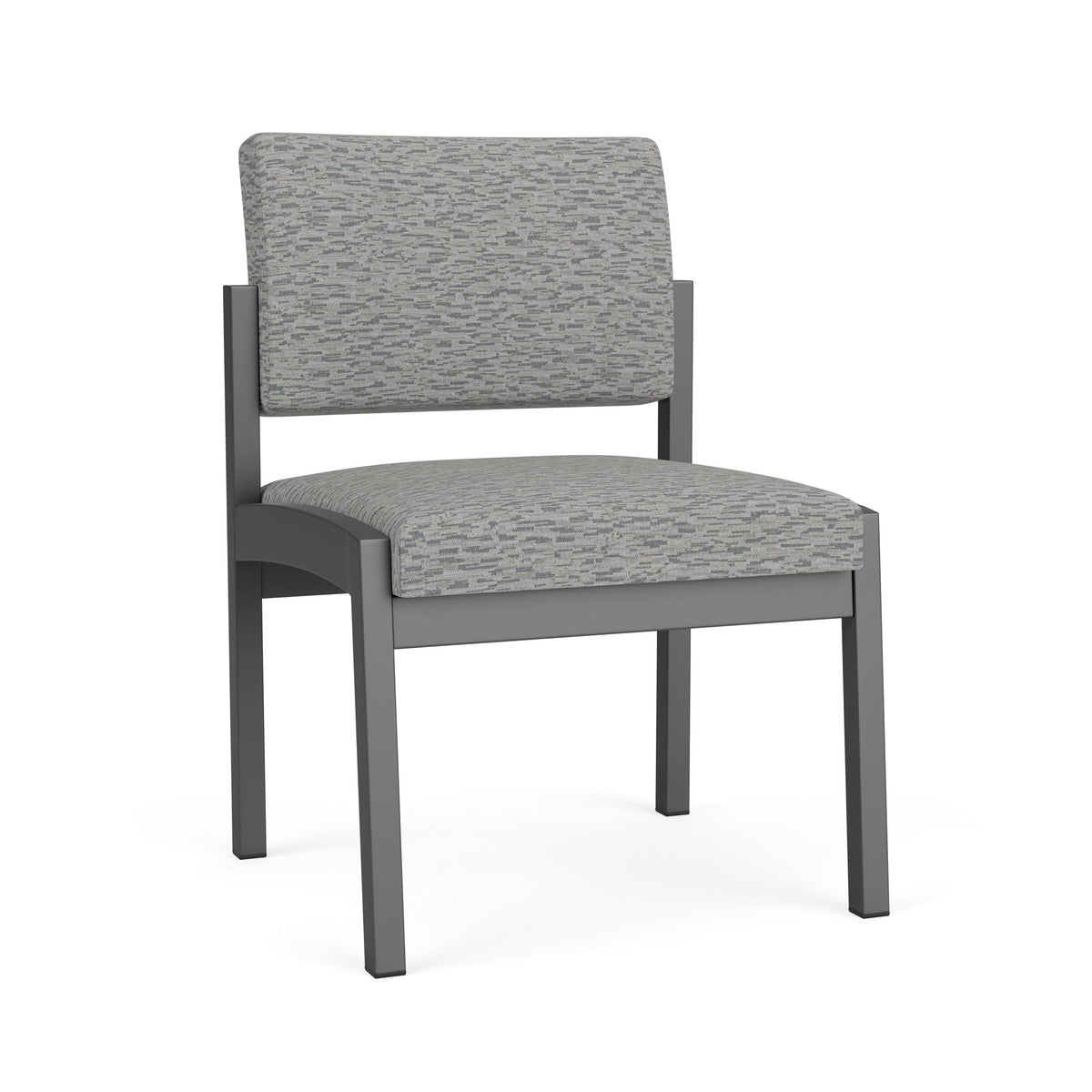 Lenox Steel Waiting Reception Armless Guest Chair Metal Frame