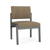 Lenox Steel Waiting Reception Armless Guest Chair Metal Frame