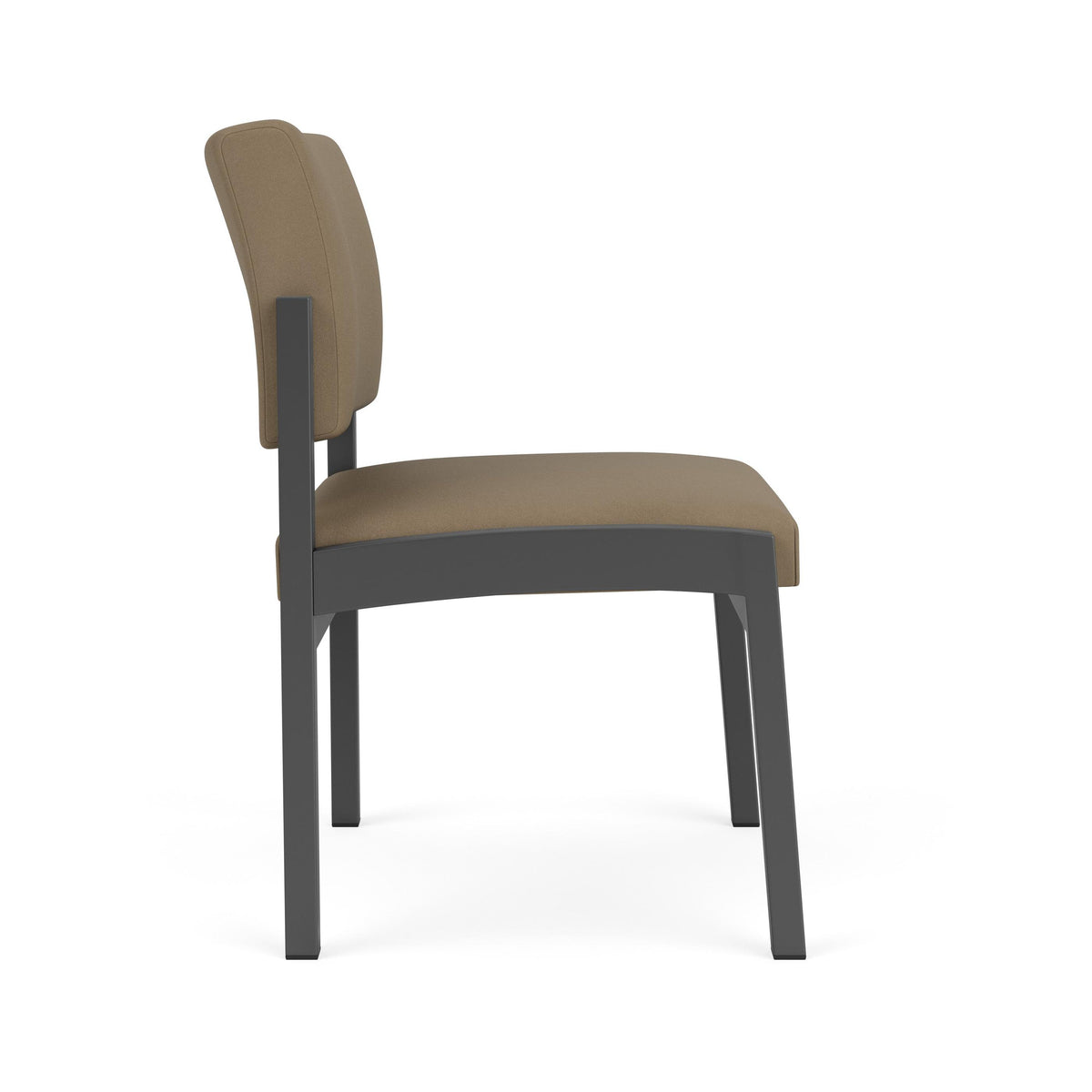 Lenox Steel Waiting Reception Armless Guest Chair Metal Frame