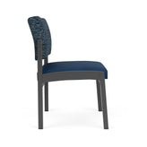 Lenox Steel Waiting Reception Armless Guest Chair Metal Frame