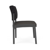 Lenox Steel Waiting Reception Armless Guest Chair Metal Frame