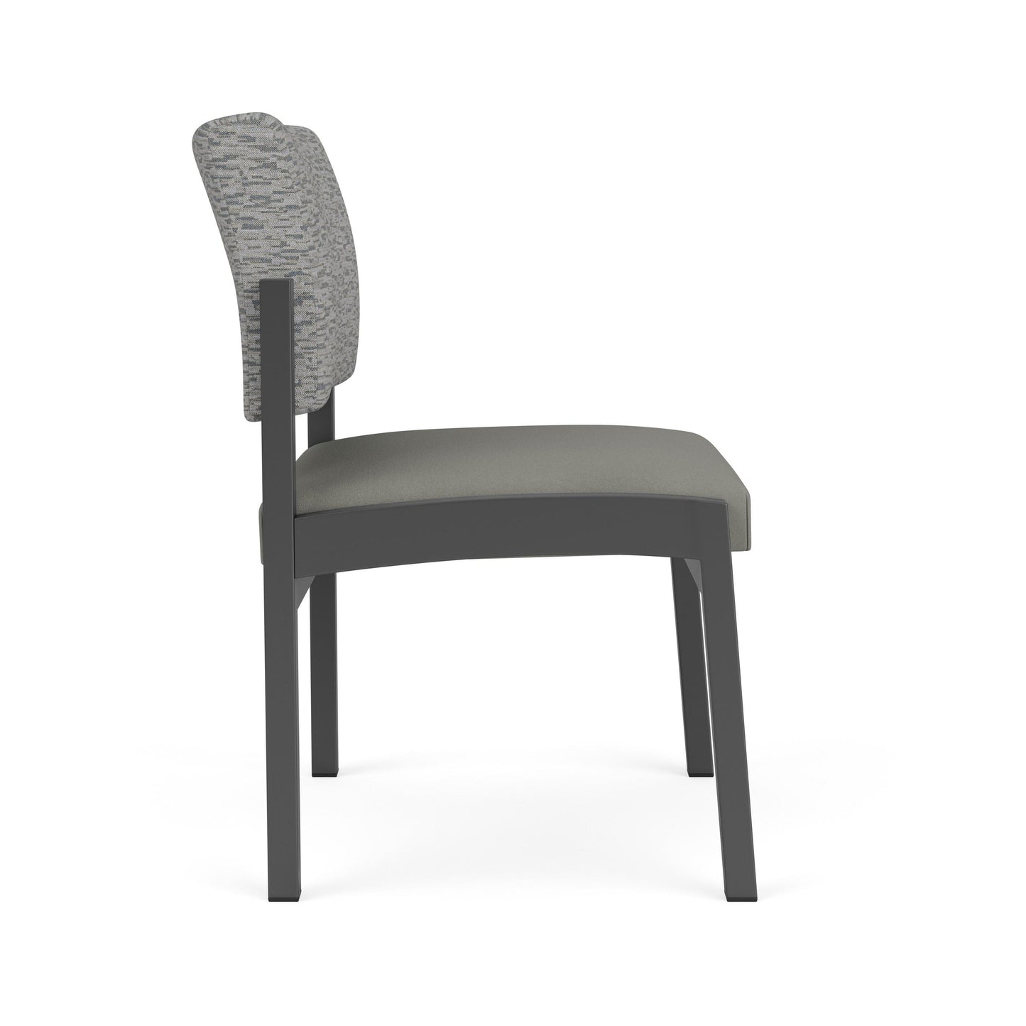 Lenox Steel Waiting Reception Armless Guest Chair Metal Frame