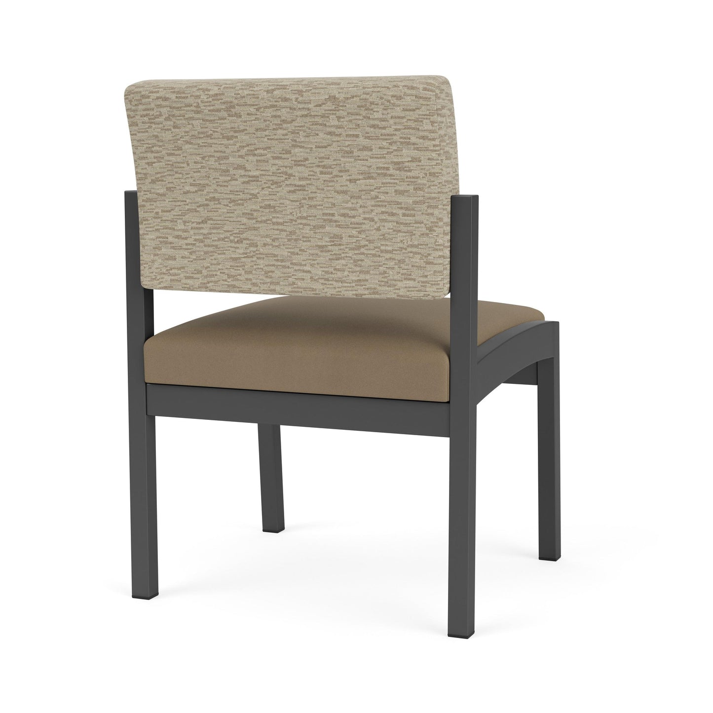 Lenox Steel Waiting Reception Armless Guest Chair Metal Frame