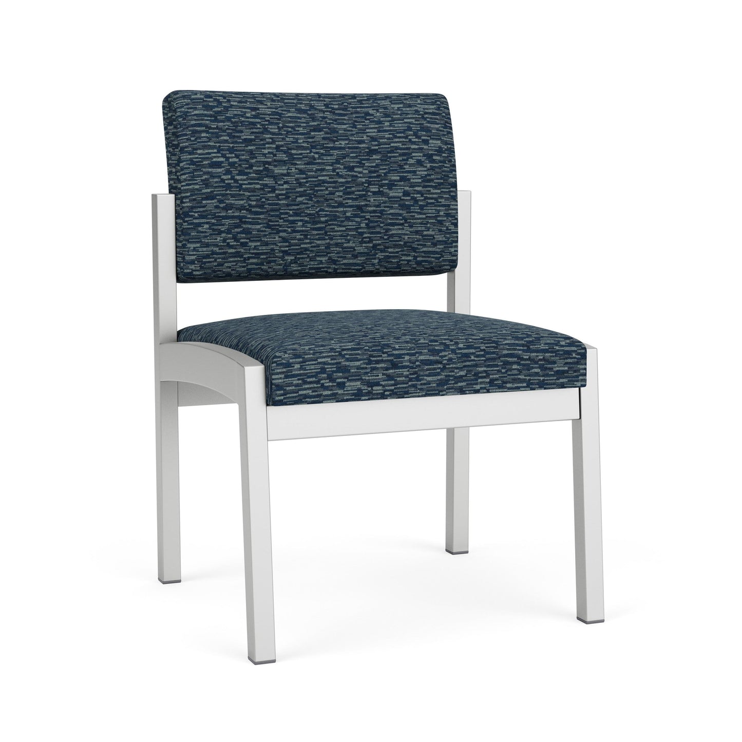 Lenox Steel Waiting Reception Armless Guest Chair Metal Frame