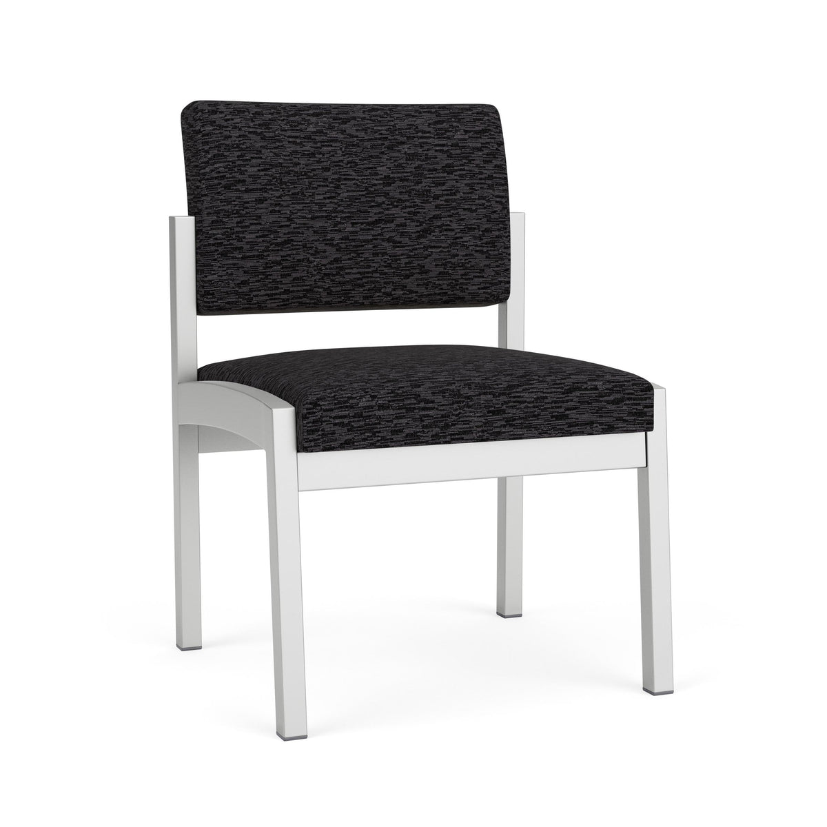 Lenox Steel Waiting Reception Armless Guest Chair Metal Frame