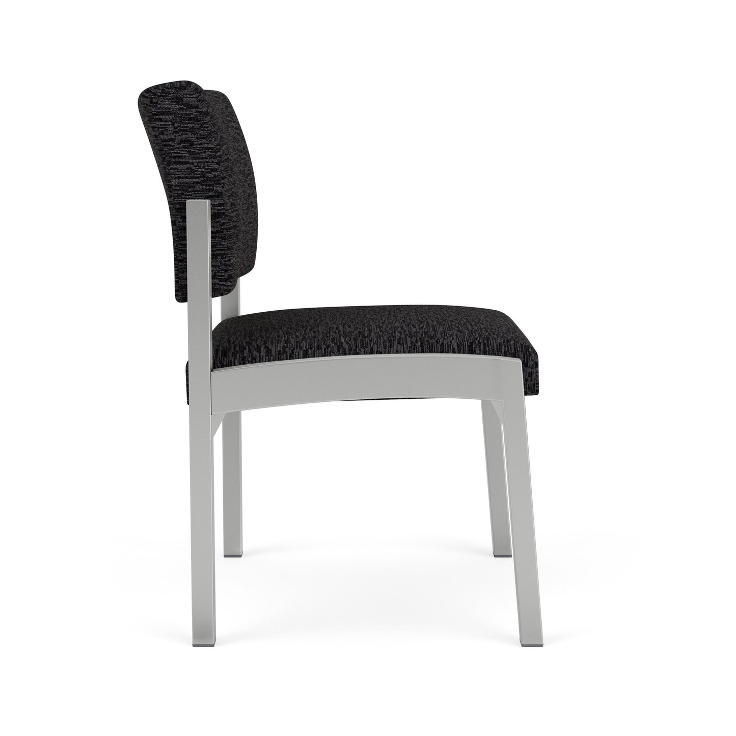 Lenox Steel Waiting Reception Armless Guest Chair Metal Frame