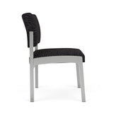 Lenox Steel Waiting Reception Armless Guest Chair Metal Frame