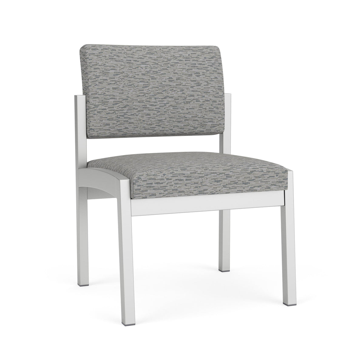 Lenox Steel Waiting Reception Armless Guest Chair Metal Frame