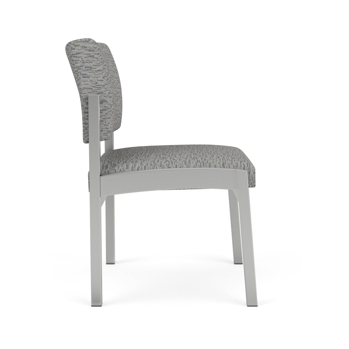 Lenox Steel Waiting Reception Armless Guest Chair Metal Frame