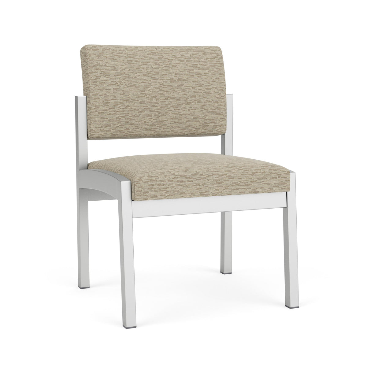 Lenox Steel Waiting Reception Armless Guest Chair Metal Frame
