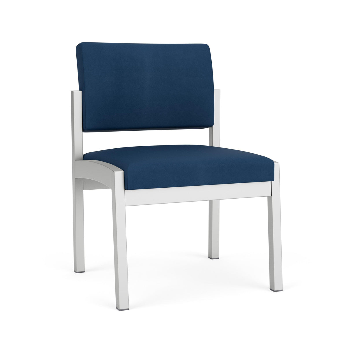 Lenox Steel Waiting Reception Armless Guest Chair Metal Frame