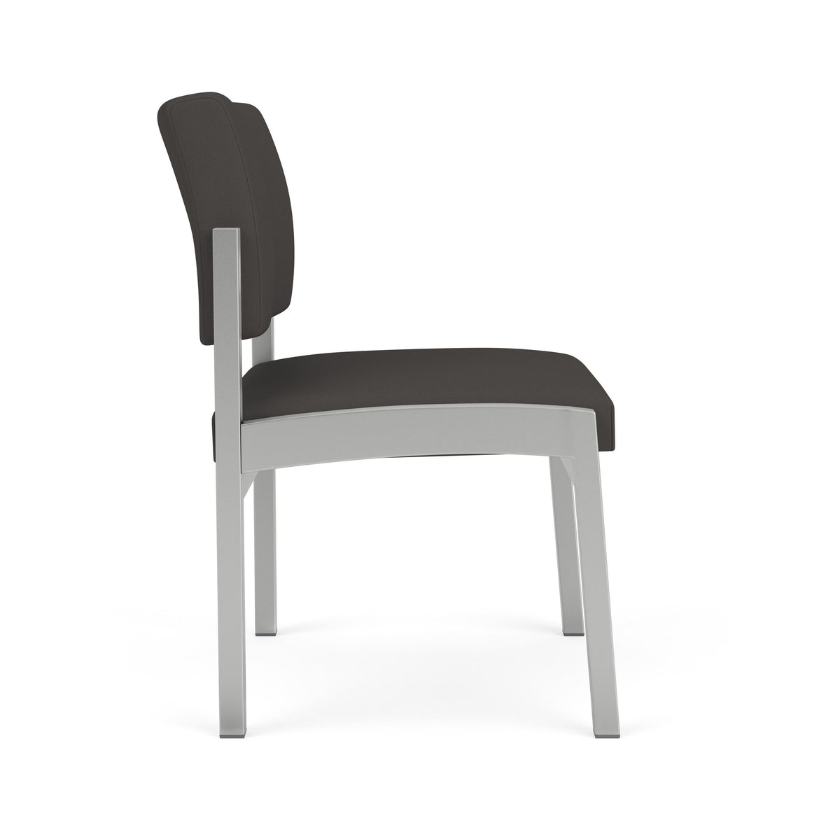 Lenox Steel Waiting Reception Armless Guest Chair Metal Frame