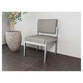 Lenox Steel Waiting Reception Armless Guest Chair Metal Frame