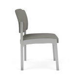 Lenox Steel Waiting Reception Armless Guest Chair Metal Frame