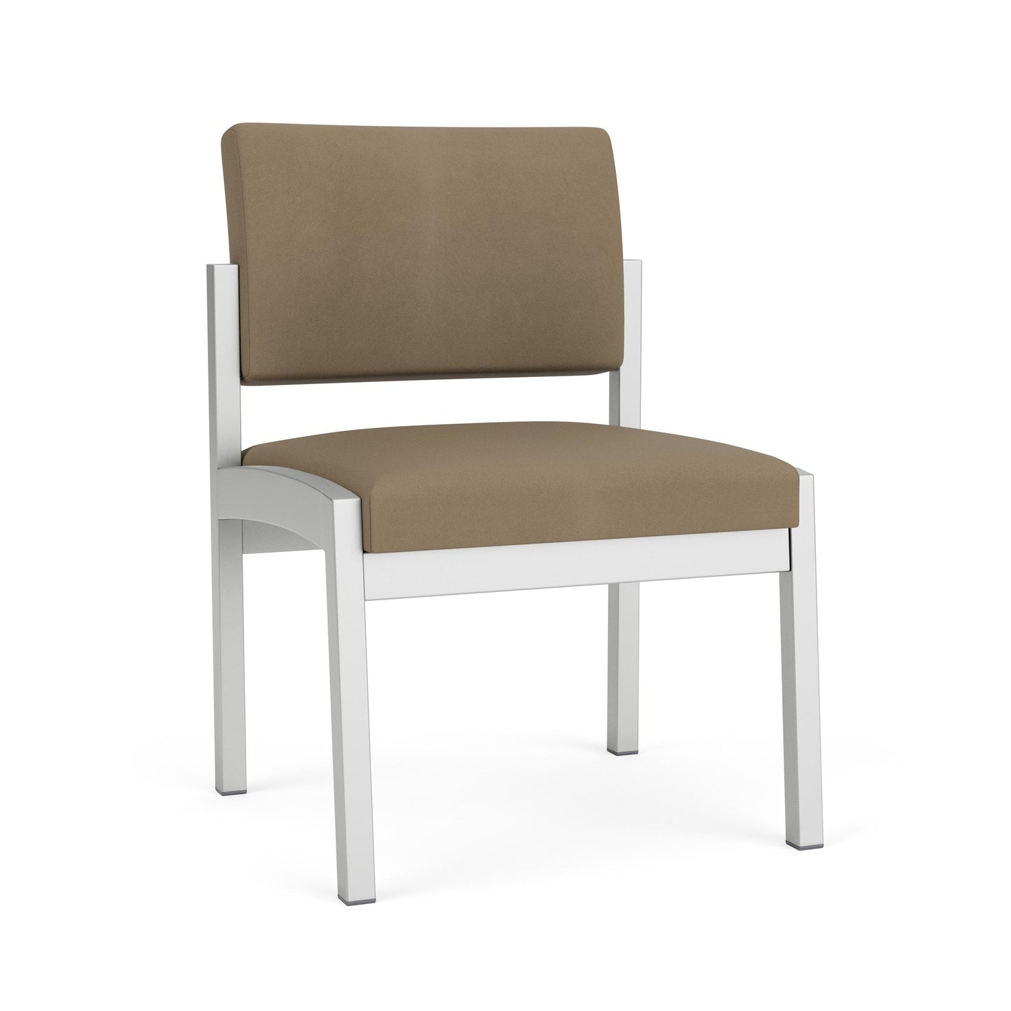 Lenox Steel Waiting Reception Armless Guest Chair Metal Frame