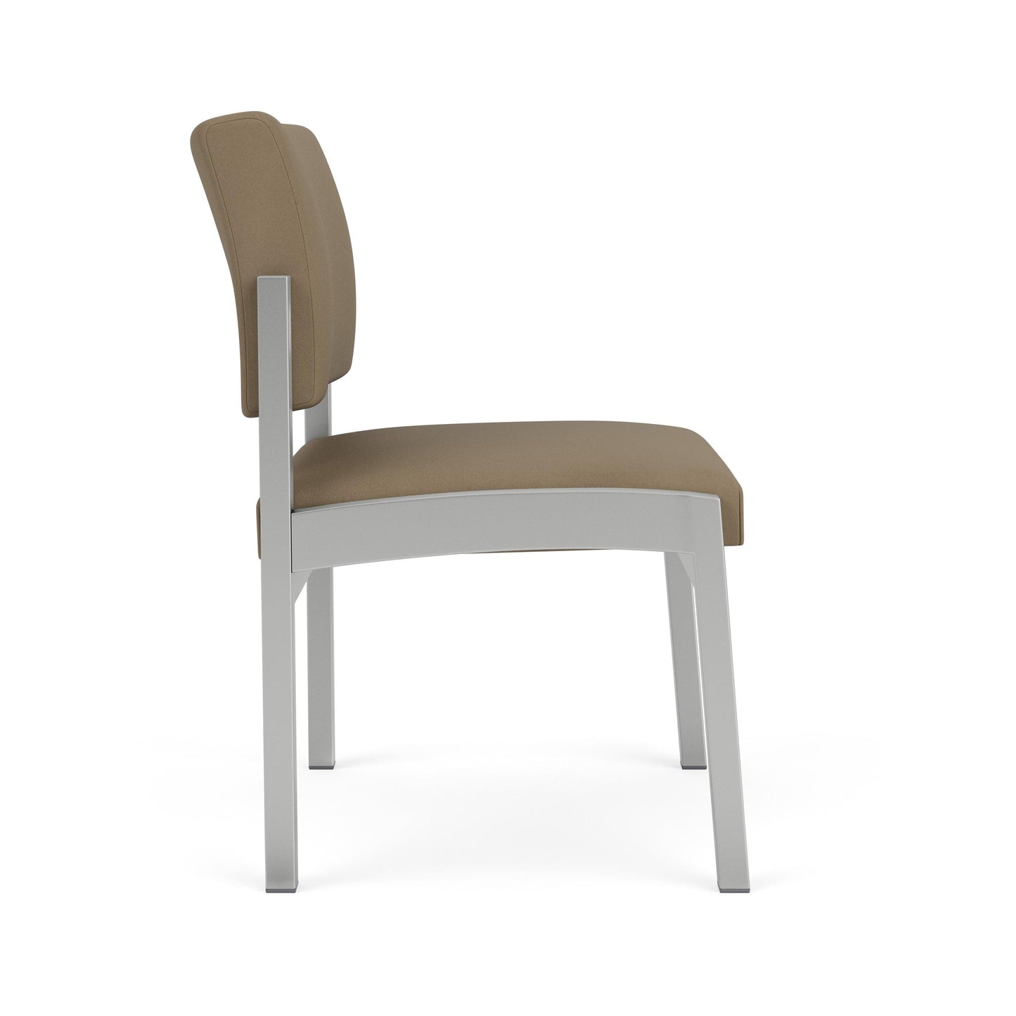 Lenox Steel Waiting Reception Armless Guest Chair Metal Frame
