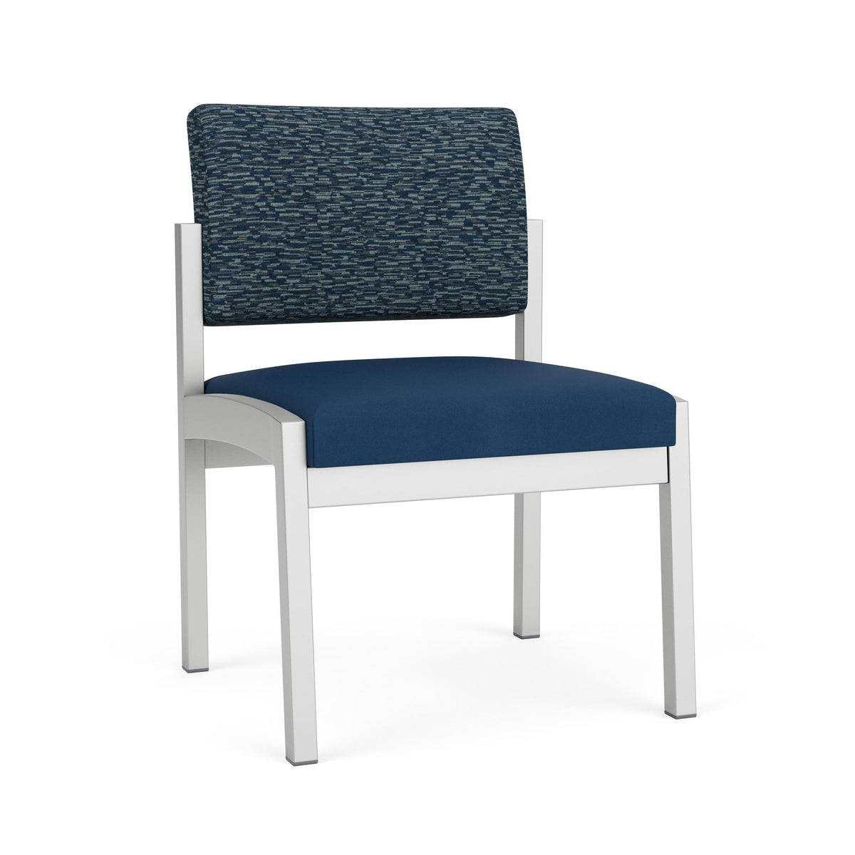 Lenox Steel Waiting Reception Armless Guest Chair Metal Frame