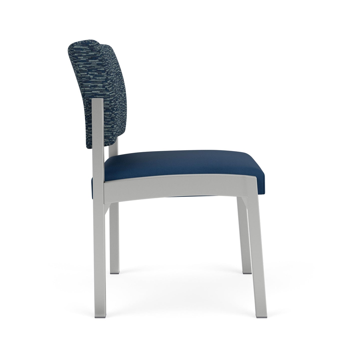 Lenox Steel Waiting Reception Armless Guest Chair Metal Frame