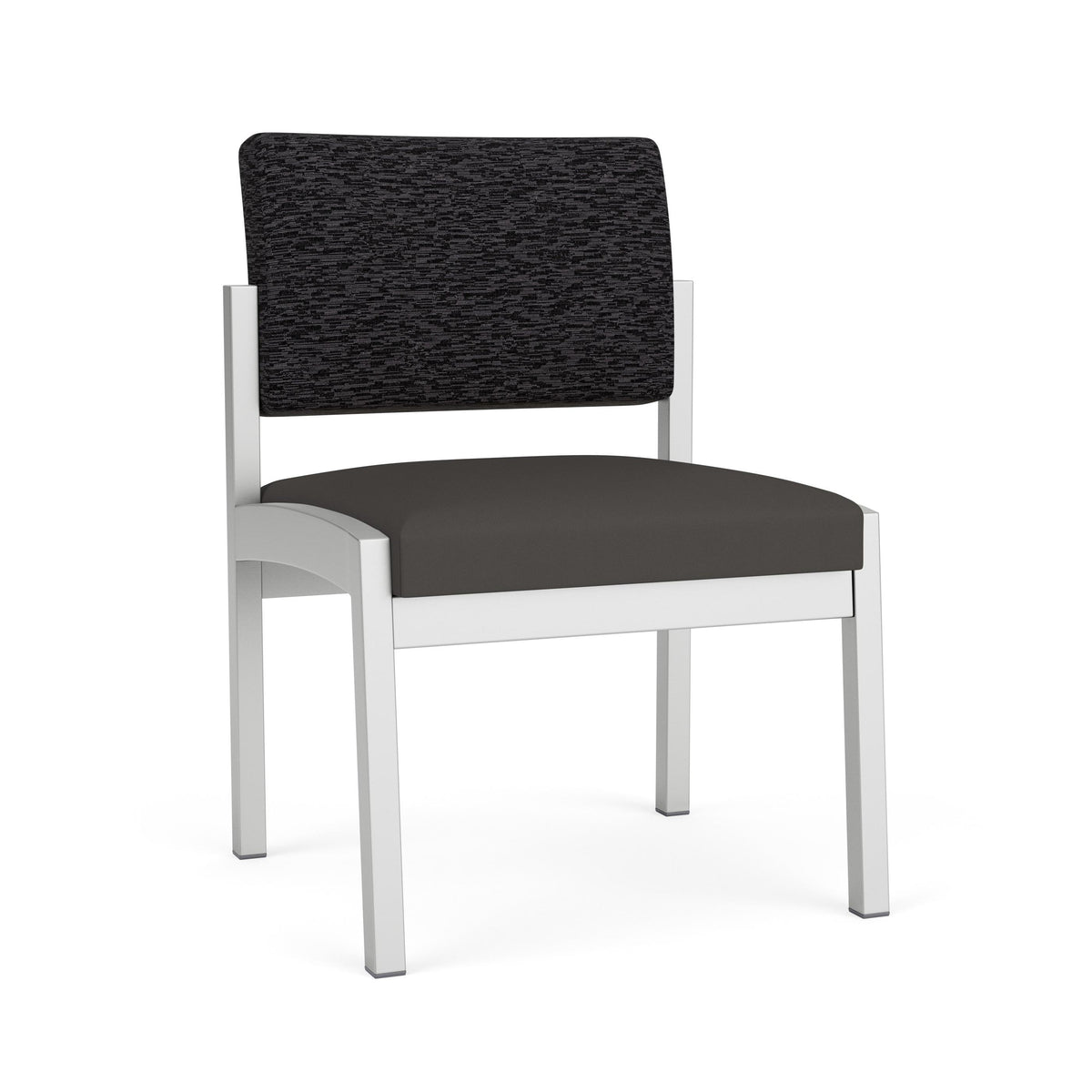 Lenox Steel Waiting Reception Armless Guest Chair Metal Frame