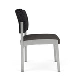 Lenox Steel Waiting Reception Armless Guest Chair Metal Frame