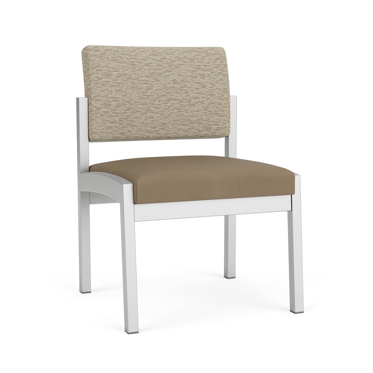 Lenox Steel Waiting Reception Armless Guest Chair Metal Frame