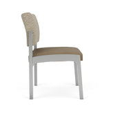 Lenox Steel Waiting Reception Armless Guest Chair Metal Frame