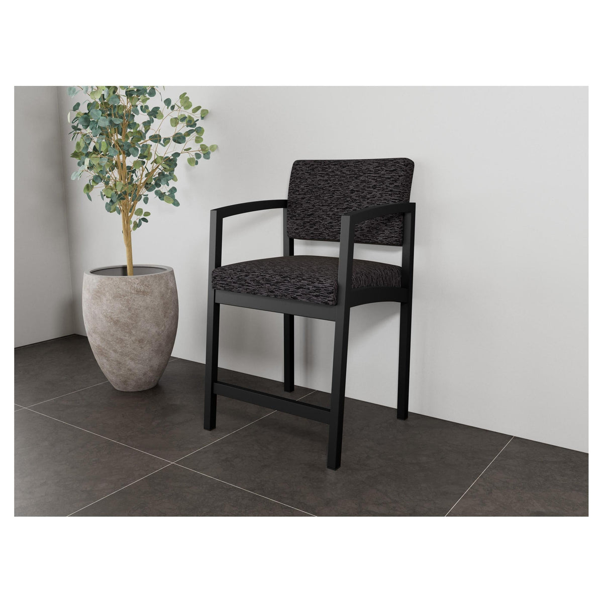 Lenox Steel Waiting Reception Hip Chair Metal Frame