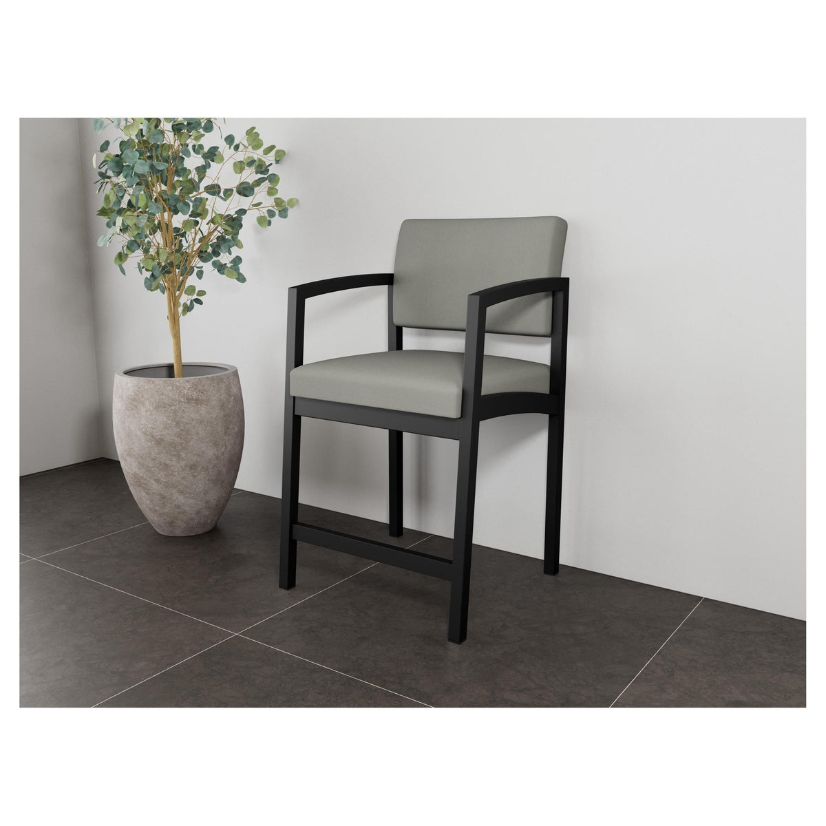 Lenox Steel Waiting Reception Hip Chair Metal Frame