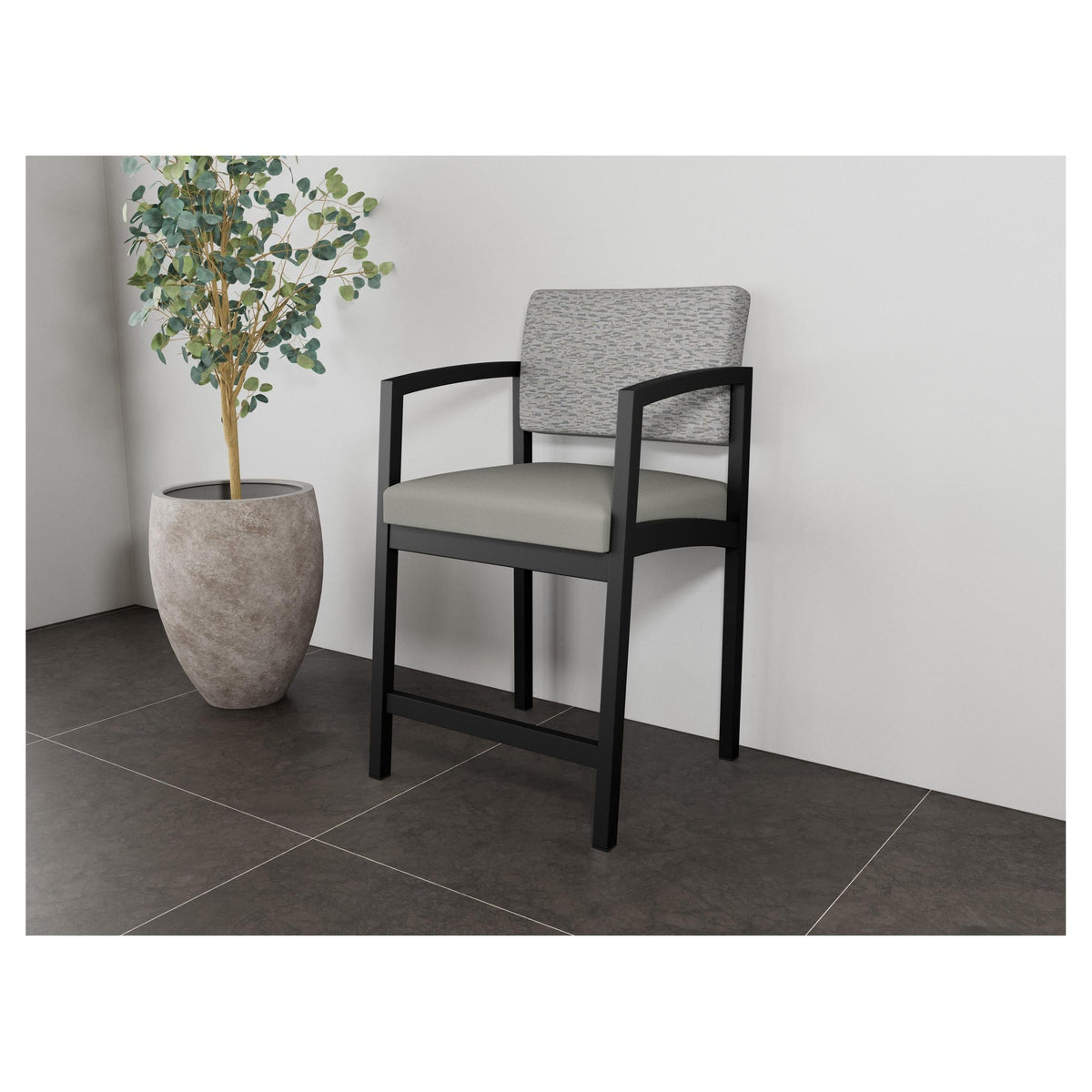Lenox Steel Waiting Reception Hip Chair Metal Frame
