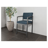 Lenox Steel Waiting Reception Hip Chair Metal Frame