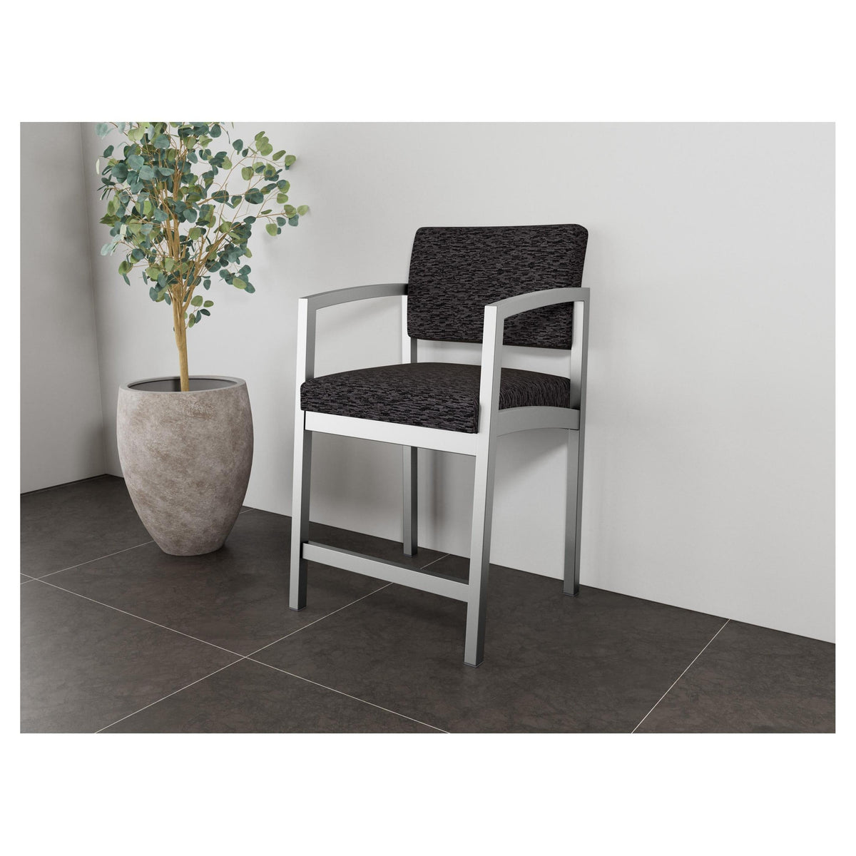 Lenox Steel Waiting Reception Hip Chair Metal Frame