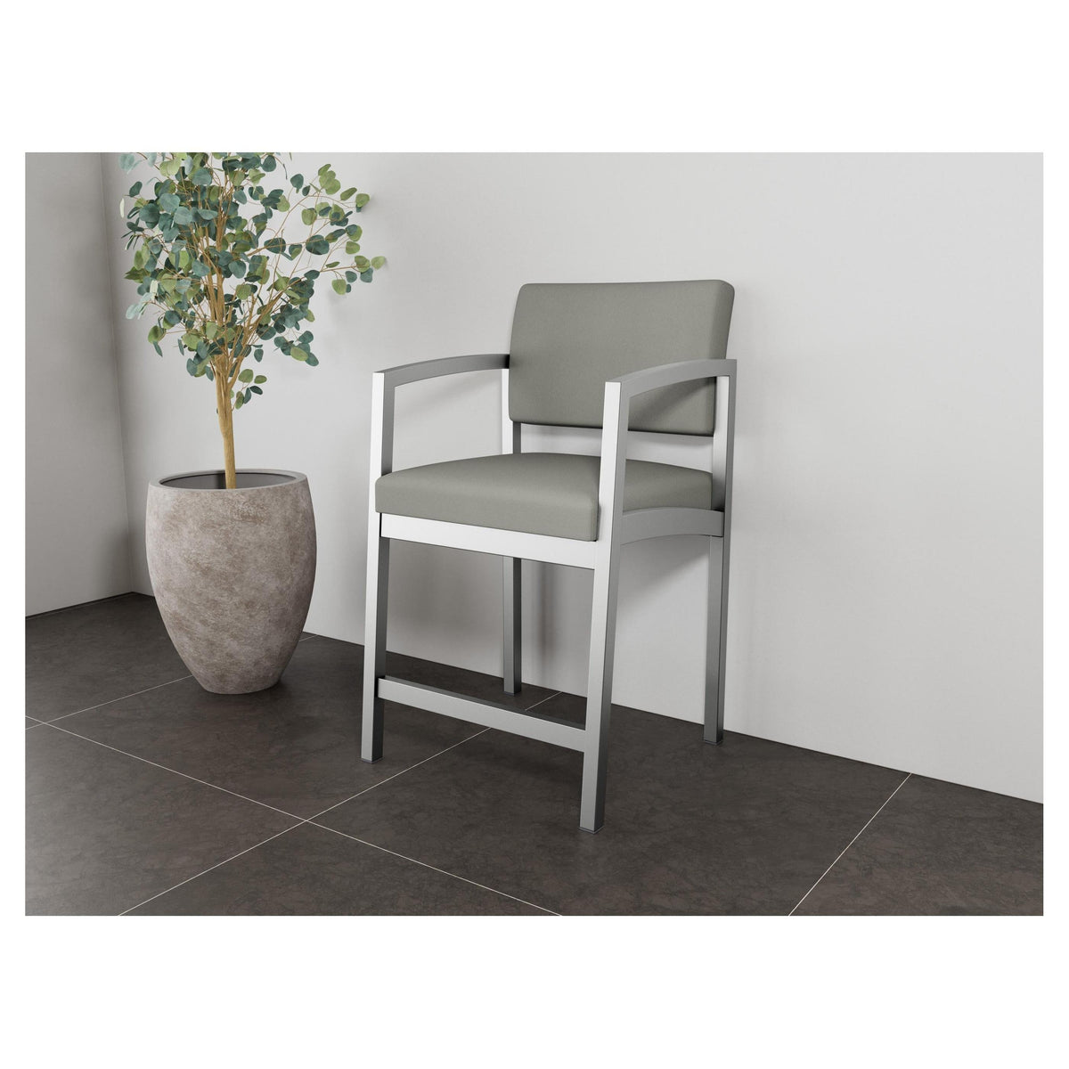 Lenox Steel Waiting Reception Hip Chair Metal Frame